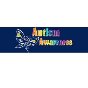 Autism Awareness Month Minimalist Butterfly Bumper Sticker