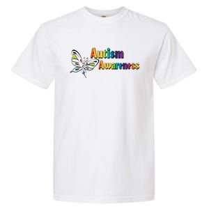 Autism Awareness Month Minimalist Butterfly Garment-Dyed Heavyweight T-Shirt