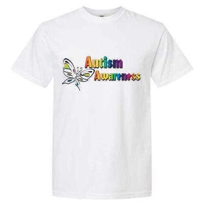 Autism Awareness Month Minimalist Butterfly Garment-Dyed Heavyweight T-Shirt