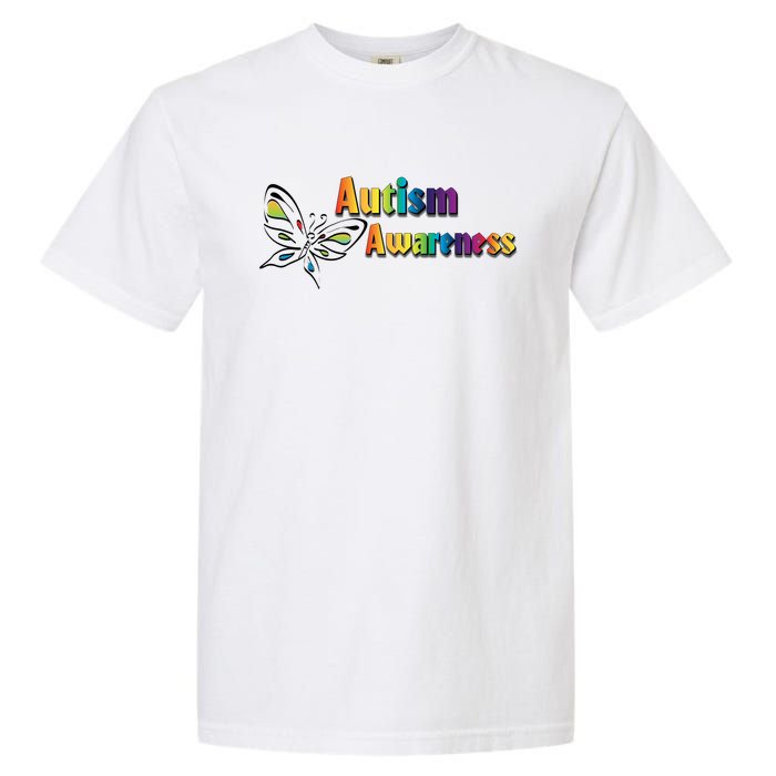 Autism Awareness Month Minimalist Butterfly Garment-Dyed Heavyweight T-Shirt