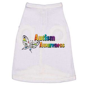 Autism Awareness Month Minimalist Butterfly Doggie Tank