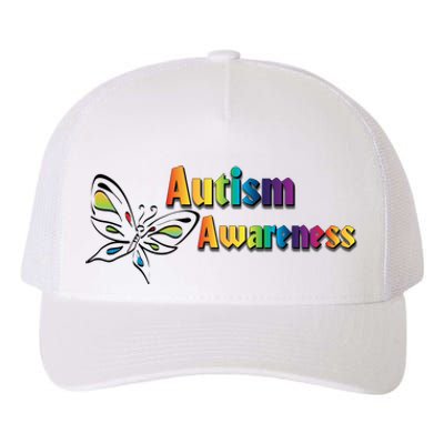 Autism Awareness Month Minimalist Butterfly Yupoong Adult 5-Panel Trucker Hat