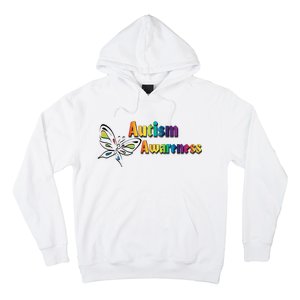 Autism Awareness Month Minimalist Butterfly Hoodie