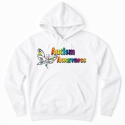 Autism Awareness Month Minimalist Butterfly Hoodie