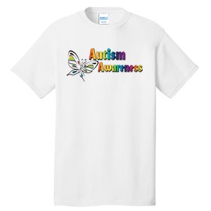 Autism Awareness Month Minimalist Butterfly Tall T-Shirt