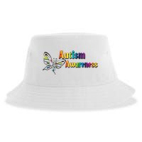 Autism Awareness Month Minimalist Butterfly Sustainable Bucket Hat
