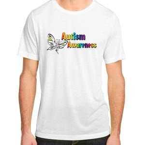 Autism Awareness Month Minimalist Butterfly Adult ChromaSoft Performance T-Shirt