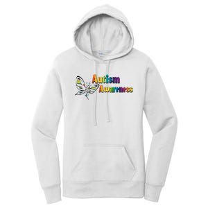 Autism Awareness Month Minimalist Butterfly Women's Pullover Hoodie