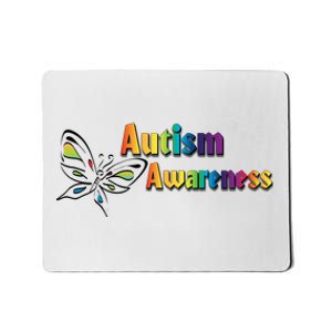 Autism Awareness Month Minimalist Butterfly Mousepad