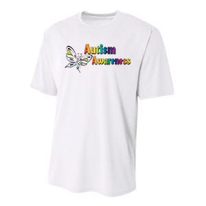 Autism Awareness Month Minimalist Butterfly Performance Sprint T-Shirt