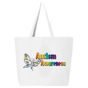 Autism Awareness Month Minimalist Butterfly 25L Jumbo Tote