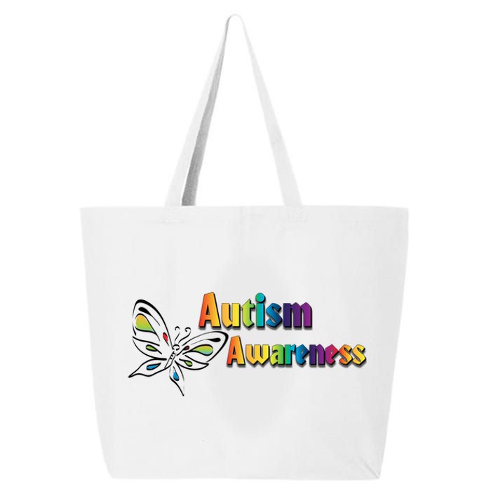 Autism Awareness Month Minimalist Butterfly 25L Jumbo Tote