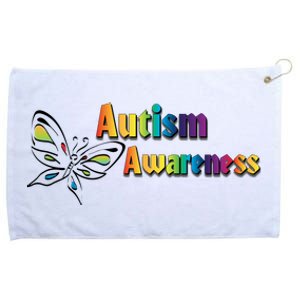 Autism Awareness Month Minimalist Butterfly Grommeted Golf Towel