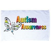 Autism Awareness Month Minimalist Butterfly Microfiber Hand Towel