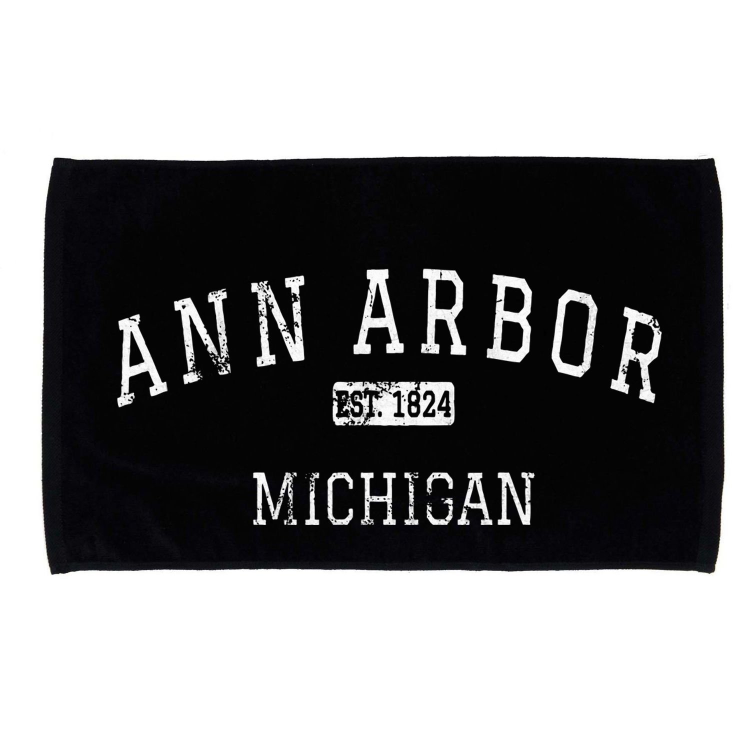 Ann Arbor Michigan Mi Vintage Microfiber Hand Towel