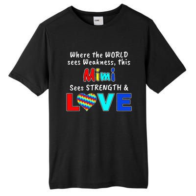 Autism Awareness Mimi Strength Love Tall Fusion ChromaSoft Performance T-Shirt