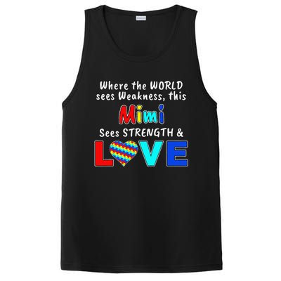 Autism Awareness Mimi Strength Love PosiCharge Competitor Tank