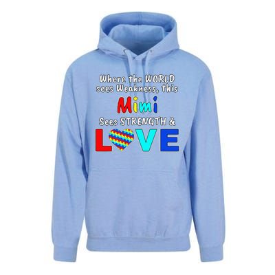 Autism Awareness Mimi Strength Love Unisex Surf Hoodie