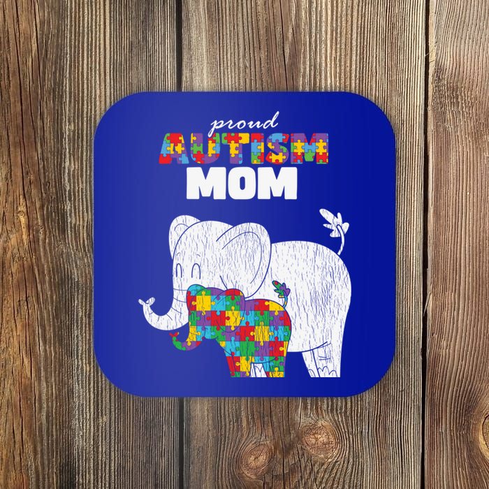 Autism Awareness Mom Proud Autistic Son Daughter Mama Mother Gift Coaster