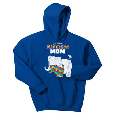 Autism Awareness Mom Proud Autistic Son Daughter Mama Mother Gift Kids Hoodie