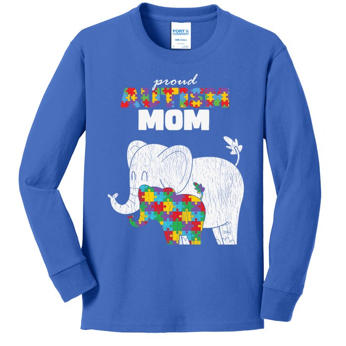 Autism Awareness Mom Proud Autistic Son Daughter Mama Mother Gift Kids Long Sleeve Shirt