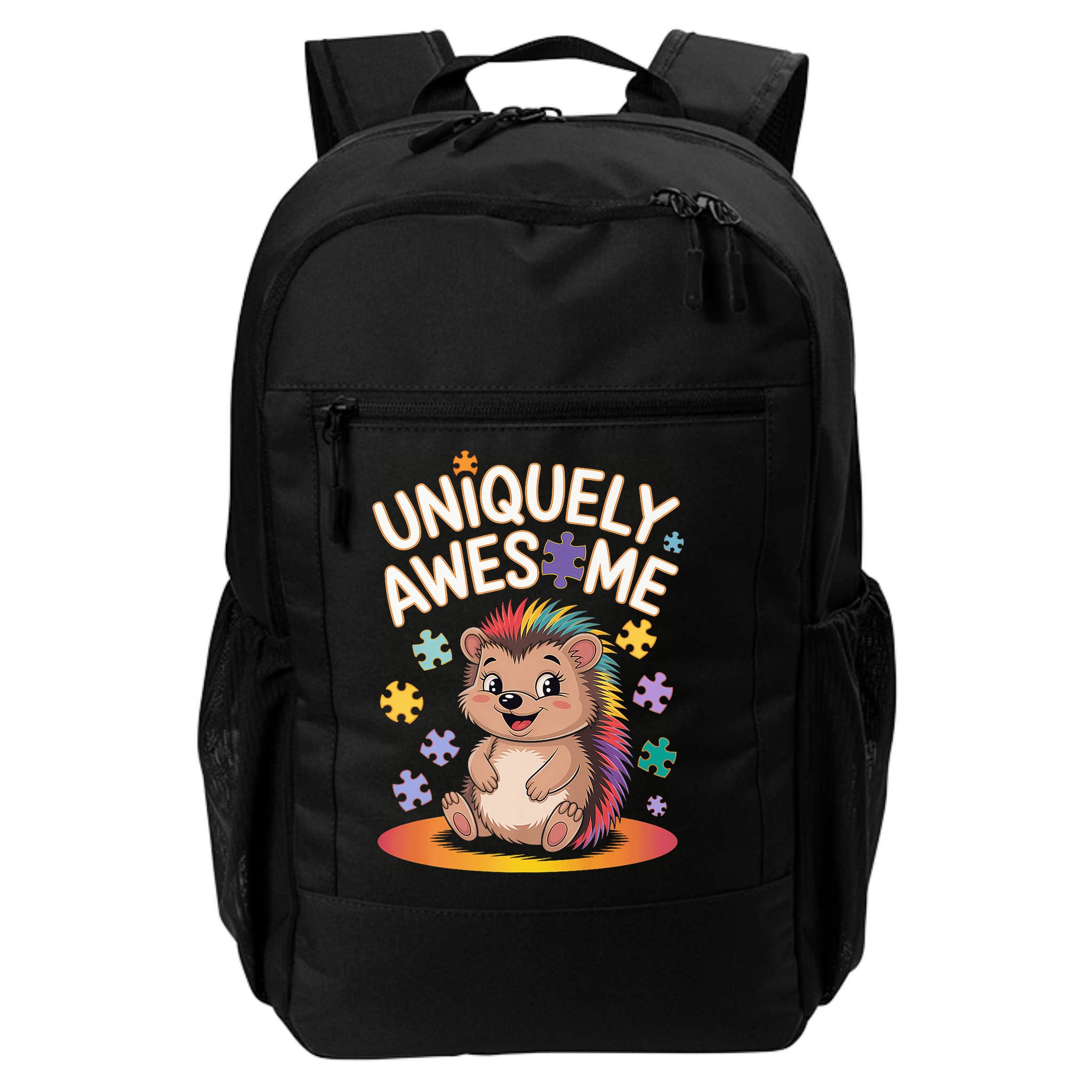 Autism Awareness Month Hedgehog Acceptance Neurodiversity Backpack