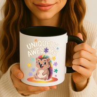 Autism Awareness Month Hedgehog Acceptance Neurodiversity Mug