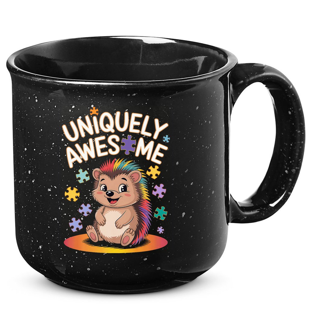 Autism Awareness Month Hedgehog Acceptance Neurodiversity 15oz Campfire Ceramic Mug
