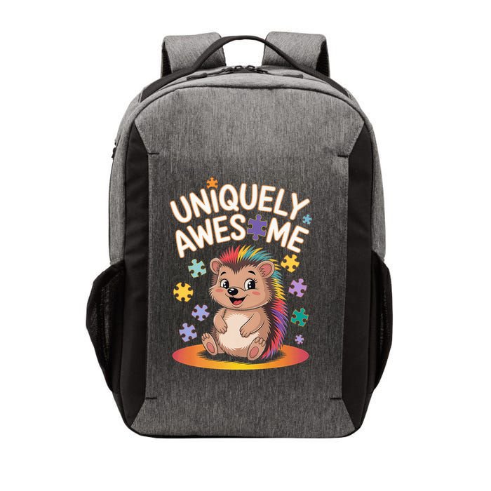 Autism Awareness Month Hedgehog Acceptance Neurodiversity Vector Backpack