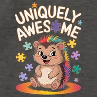 Autism Awareness Month Hedgehog Acceptance Neurodiversity Vector Backpack