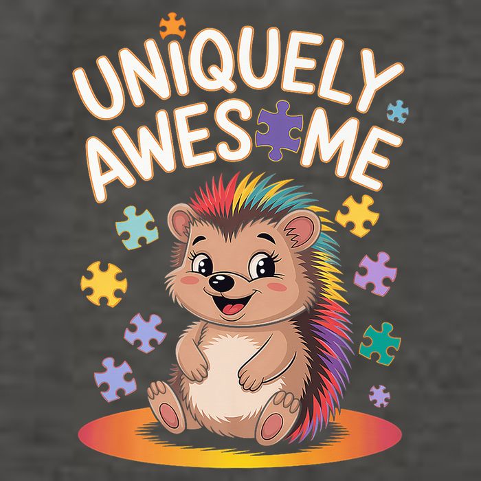 Autism Awareness Month Hedgehog Acceptance Neurodiversity Vector Backpack