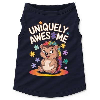 Autism Awareness Month Hedgehog Acceptance Neurodiversity Doggie Tank
