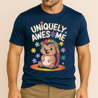 Autism Awareness Month Hedgehog Acceptance Neurodiversity Cooling Performance Crew T-Shirt