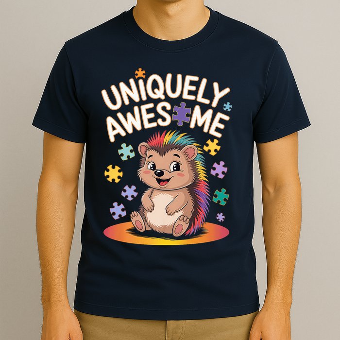 Autism Awareness Month Hedgehog Acceptance Neurodiversity T-Shirt