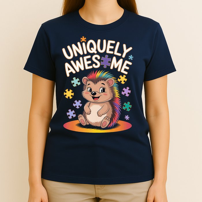 Autism Awareness Month Hedgehog Acceptance Neurodiversity T-Shirt