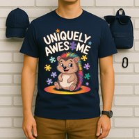 Autism Awareness Month Hedgehog Acceptance Neurodiversity T-Shirt