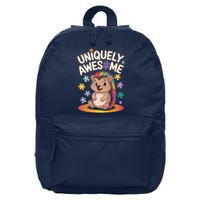 Autism Awareness Month Hedgehog Acceptance Neurodiversity 16 in Basic Backpack