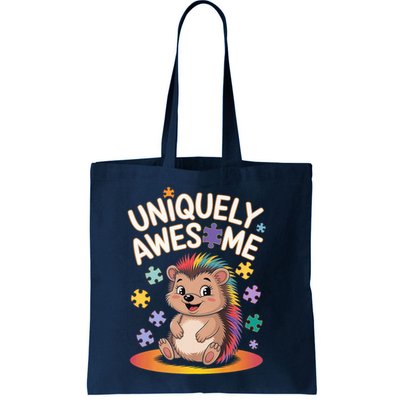 Autism Awareness Month Hedgehog Acceptance Neurodiversity Bag