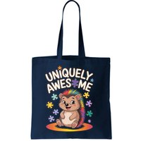 Autism Awareness Month Hedgehog Acceptance Neurodiversity Bag
