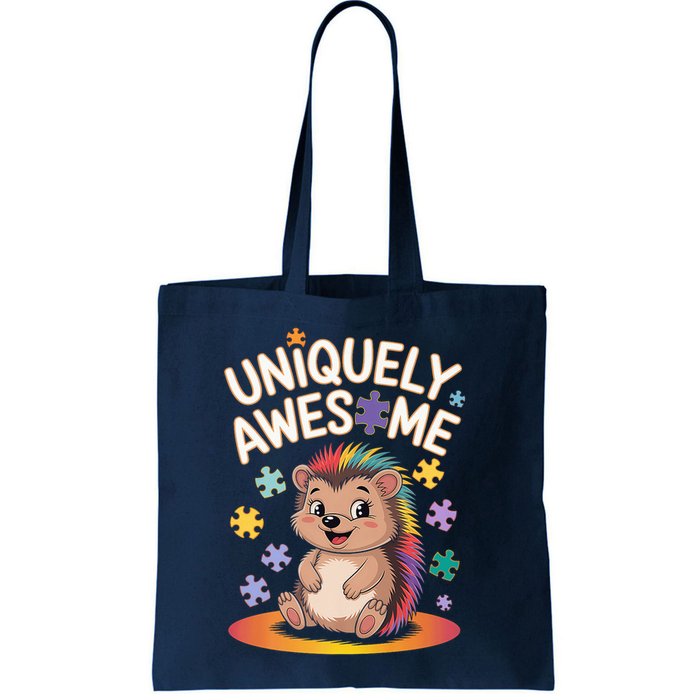 Autism Awareness Month Hedgehog Acceptance Neurodiversity Bag