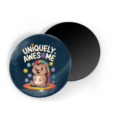 Autism Awareness Month Hedgehog Acceptance Neurodiversity Magnet