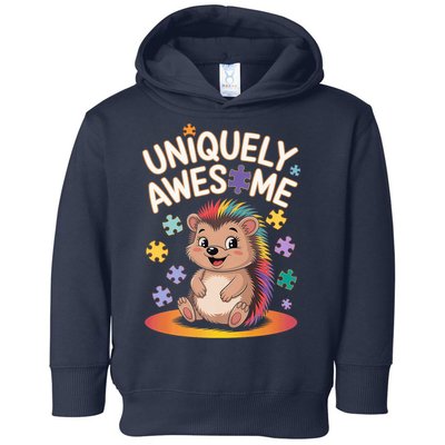 Autism Awareness Month Hedgehog Acceptance Neurodiversity Toddler Hoodie
