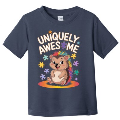 Autism Awareness Month Hedgehog Acceptance Neurodiversity Toddler T-Shirt