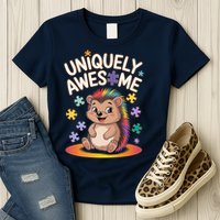 Autism Awareness Month Hedgehog Acceptance Neurodiversity Womens T-Shirt