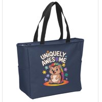 Autism Awareness Month Hedgehog Acceptance Neurodiversity Zip Tote Bag