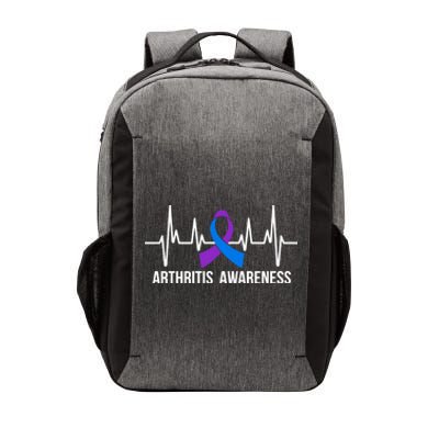 Arthritis Awareness Month Ribbon Heartbeat Vector Backpack