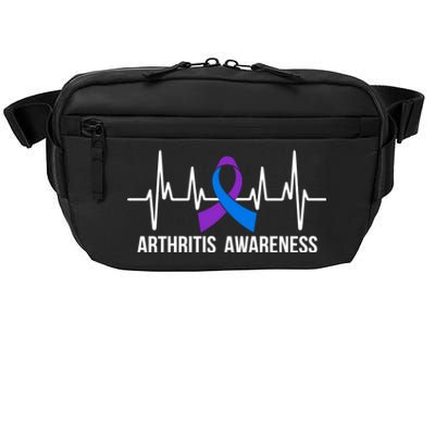 Arthritis Awareness Month Ribbon Heartbeat Crossbody Pack