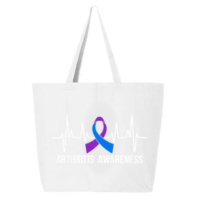 Arthritis Awareness Month Ribbon Heartbeat 25L Jumbo Tote