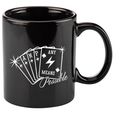 Amp Any Means Possible All In 11oz C Handle Ceramic Mug