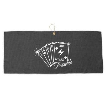 Amp Any Means Possible All In Large Microfiber Waffle Golf Towel